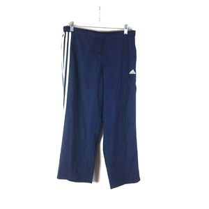 Adidas Athletic Pants Crop M Mesh Lined Navy *N